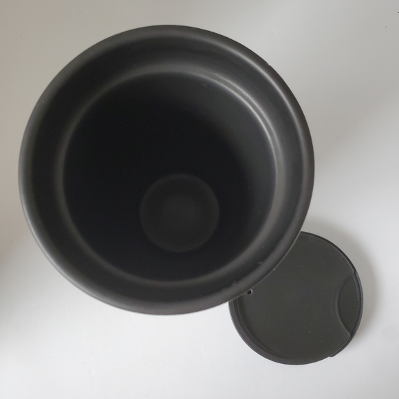 Starbucks "&" Double Walled Ceramic Coffee Tumbler Matte Blk Gloss Blk Sparkles - Picture 4 of 7